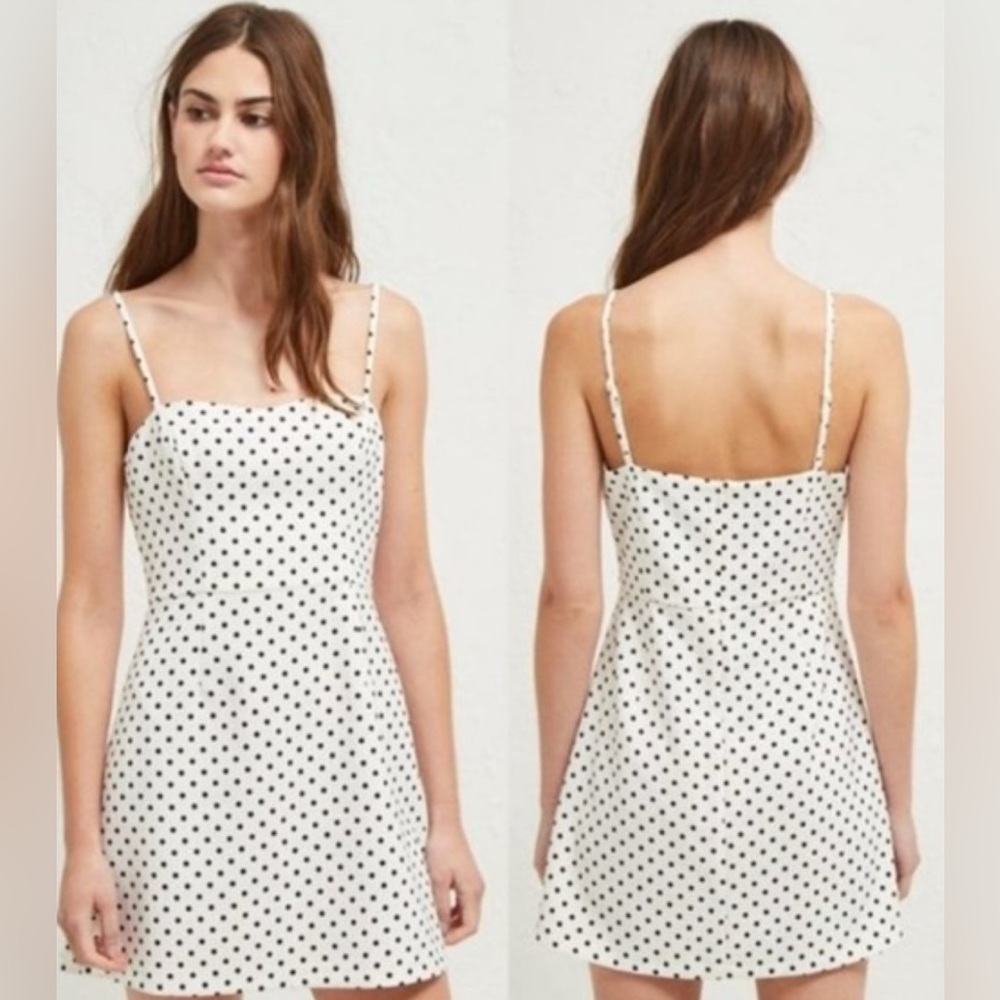 French Connection Black & White Polka Dot Dress